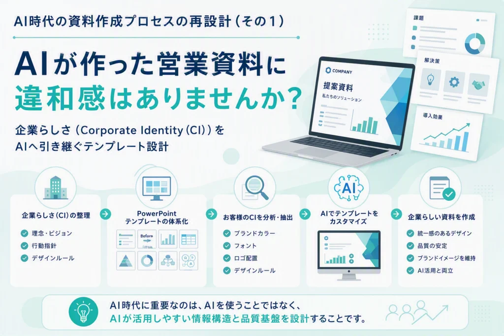 AI時代の資料作成プロセスの再設計（その１）